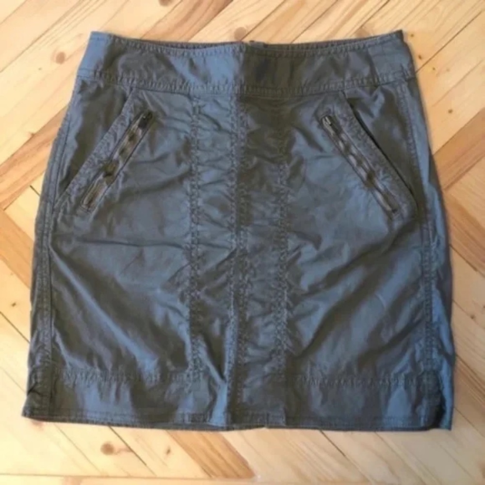LOFT Army Green Mini Skirt